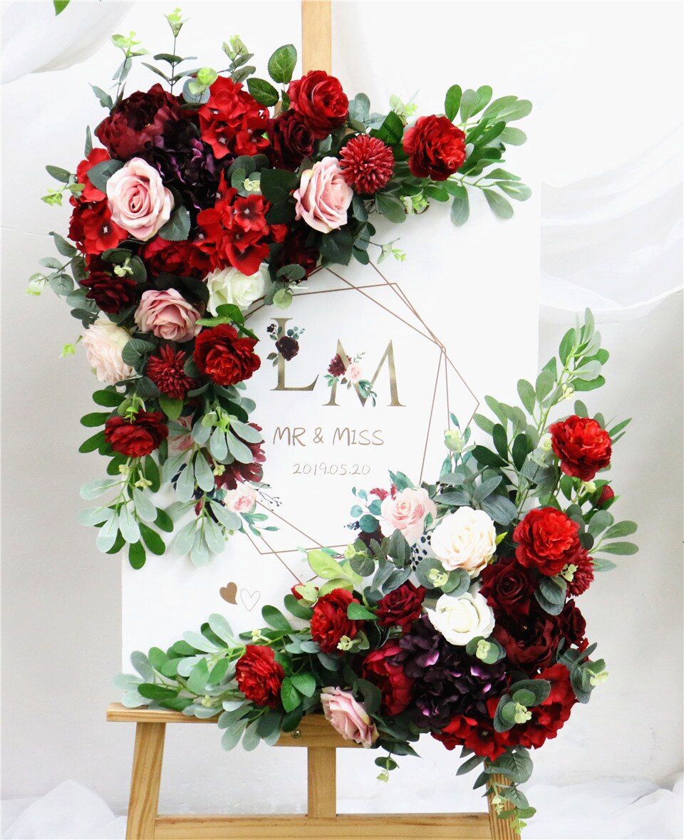 decorating a garden arch for a wedding8
