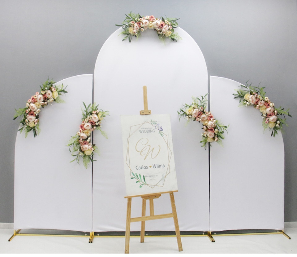Step-by-step instructions for constructing a flower wall letter