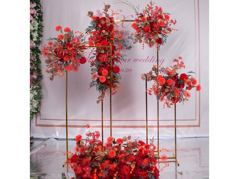 how to decorate wedding stage with flowers?