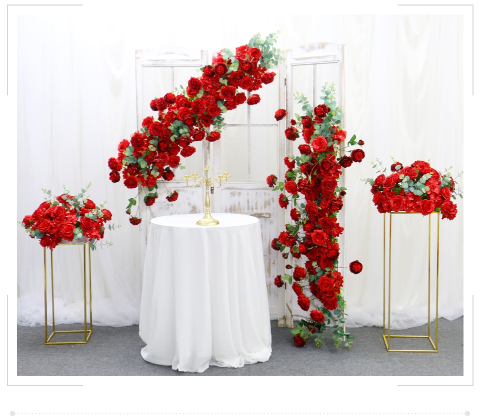 sheer red flower curtains3