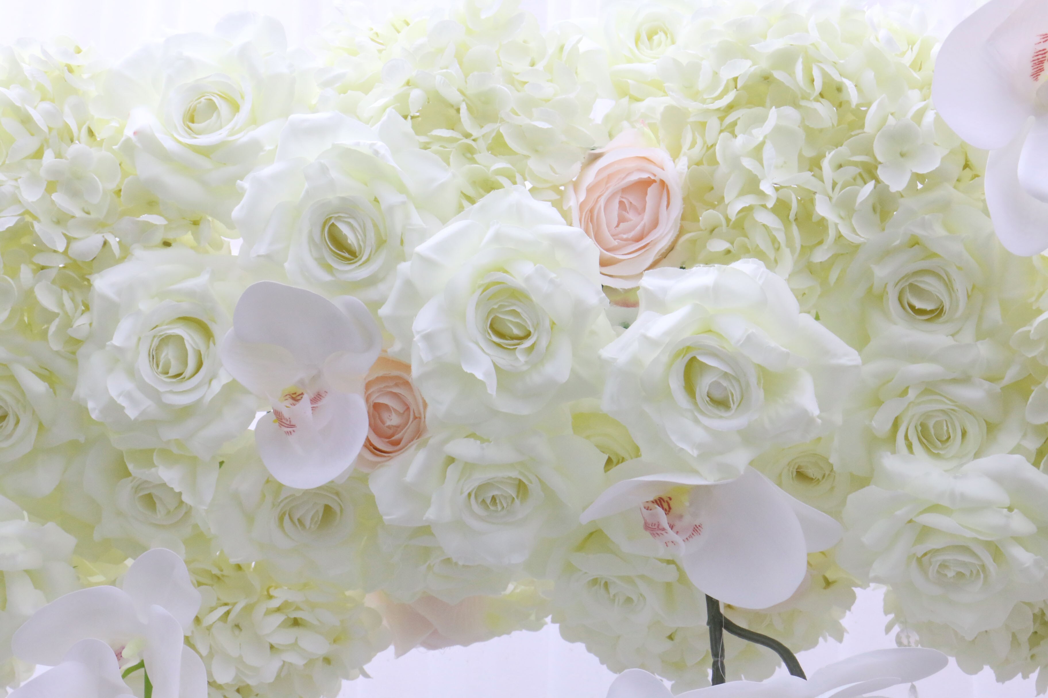 white sheer flower curtains9