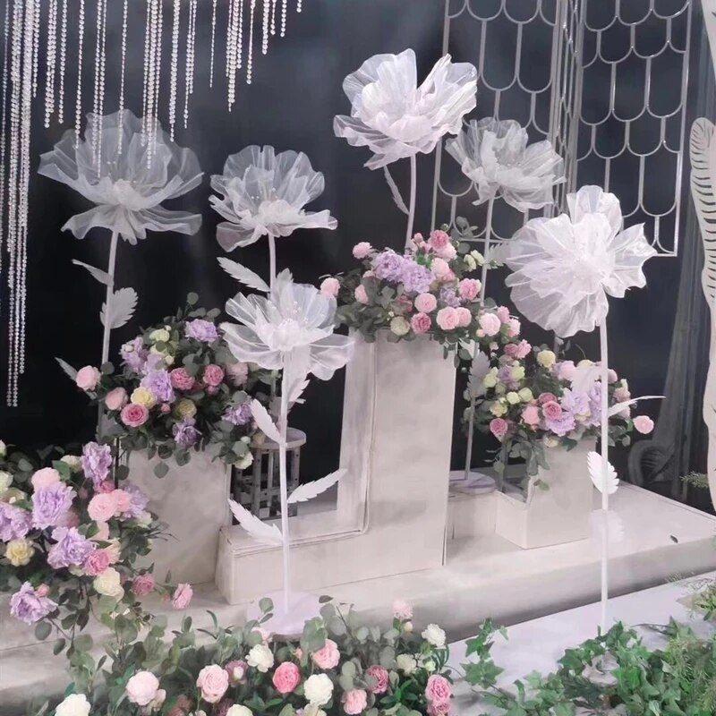 how to make a flower wall stand?