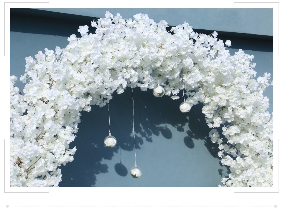 Attach flowers to ribbon or string