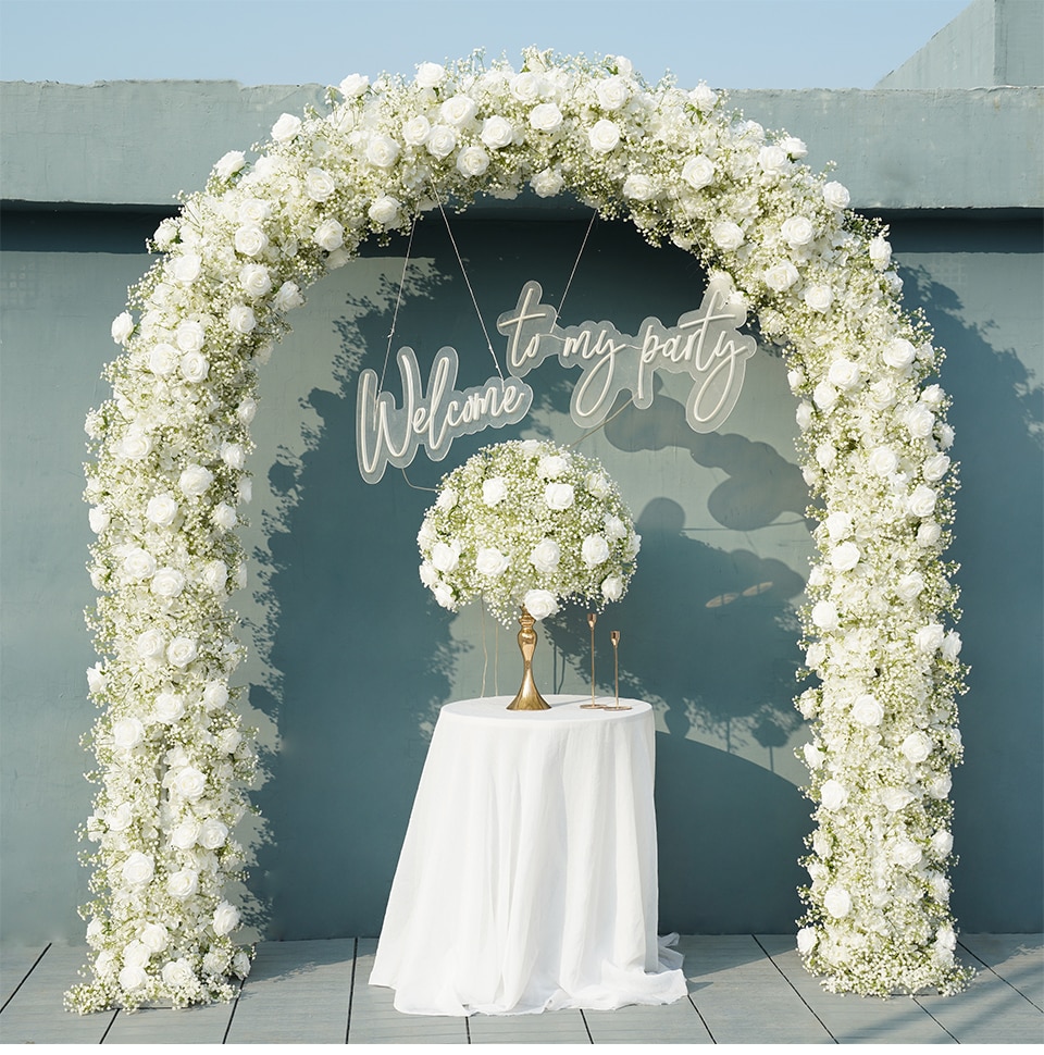lilac artificial wedding flowers7