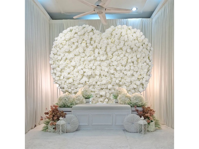 how to make a flower paper wall?