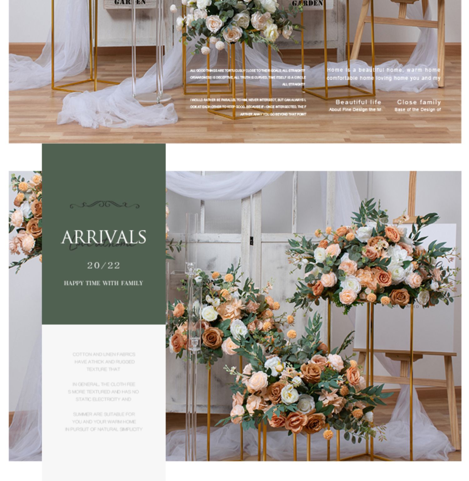 Designing and arranging flowers in a visually appealing pattern