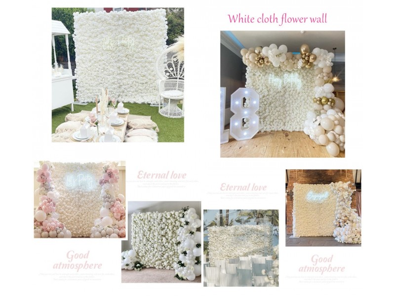 how to make a flower wall with panels?