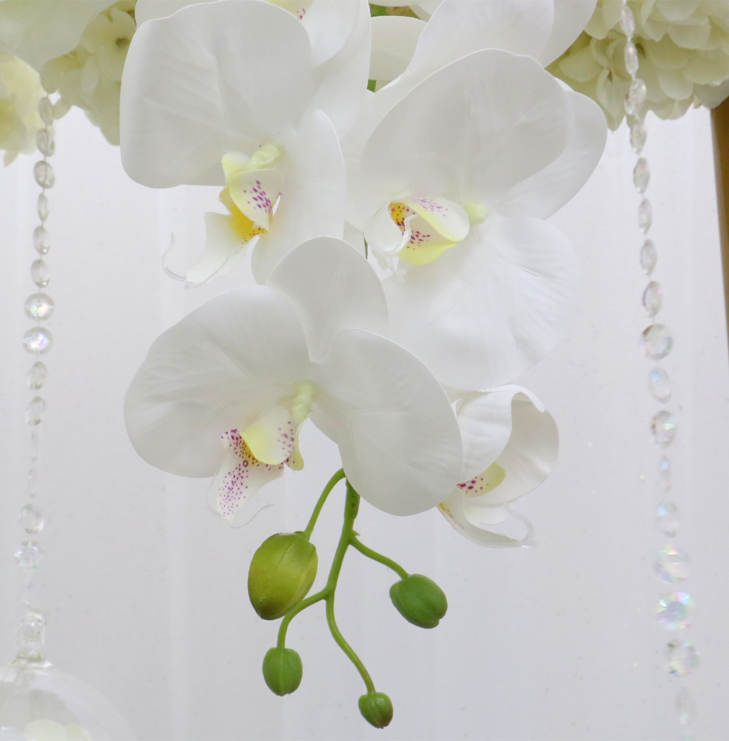 white sheer flower curtains10
