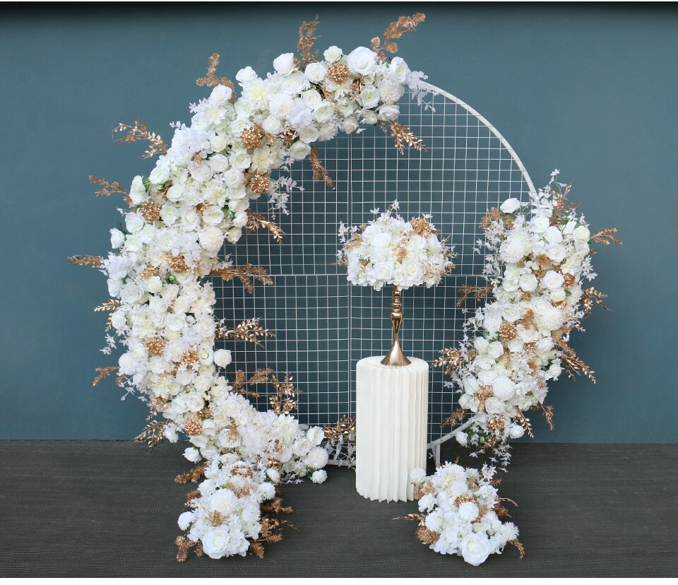 elegant wedding head table backdrop7