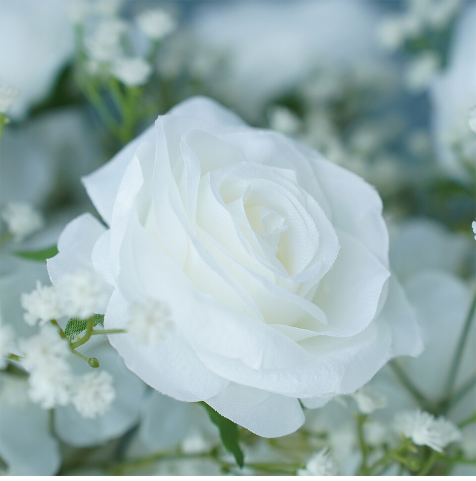 lilac artificial wedding flowers9