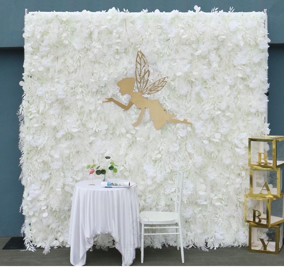 how to make a fake floral wall?
