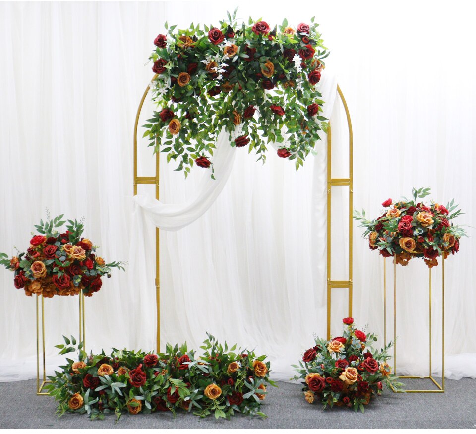 decorate wedding arch with burlap7