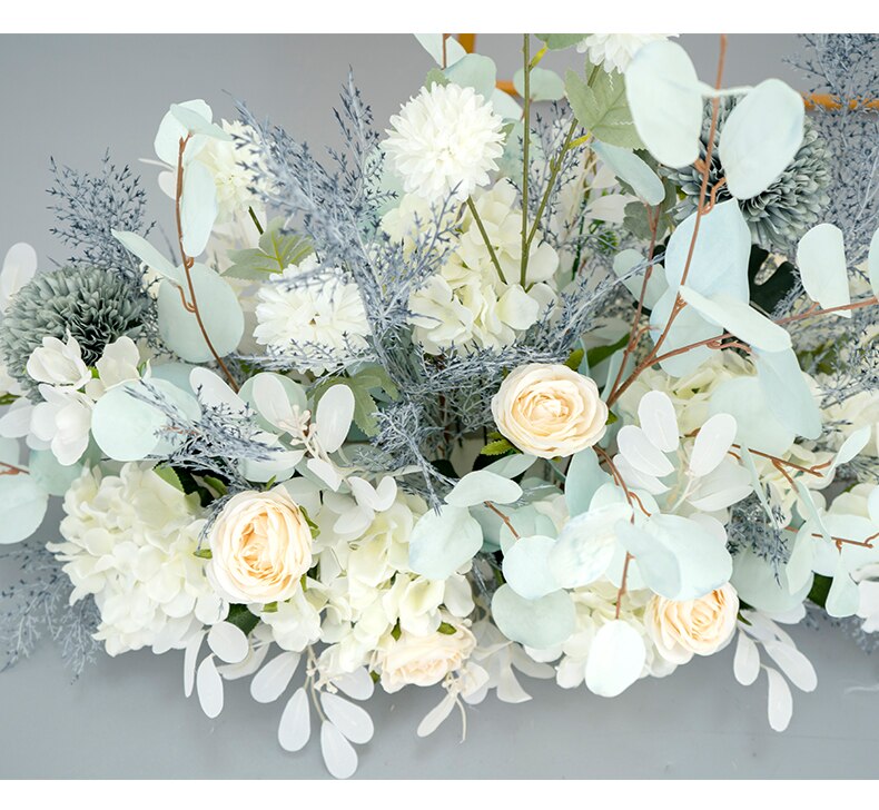 cascade pedestal white flower arrangement10